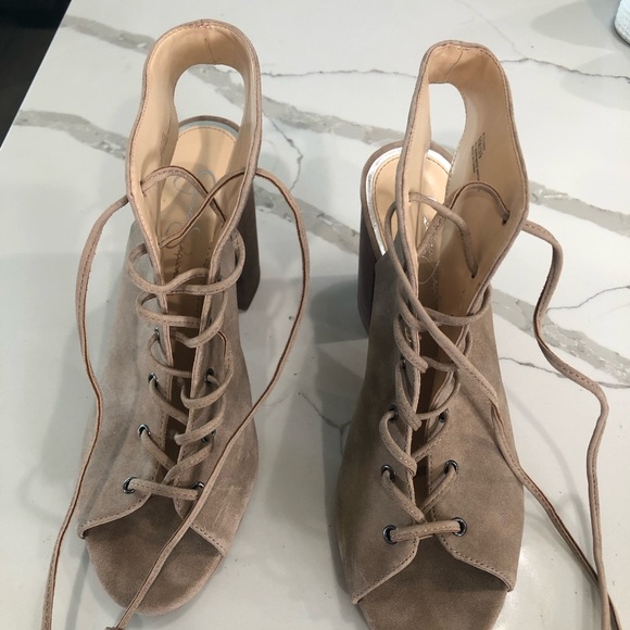 Jessica Simpson lace up heels - Picture 2 of 11